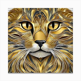 Golden Cat 34 Canvas Print