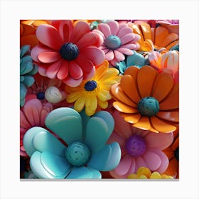 Colorful Flowers 23 Canvas Print