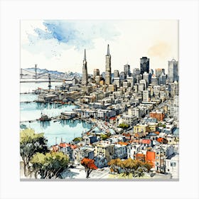 San Francisco Cityscape Canvas Print