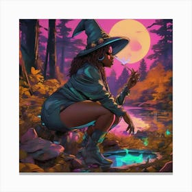 Witch In The Woods Canvas Print