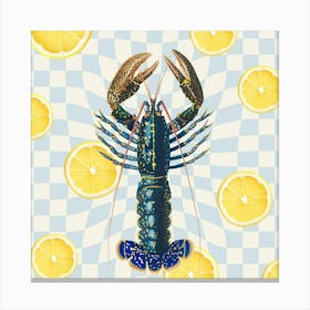 Lobster Lemon - SQUARE Canvas Print