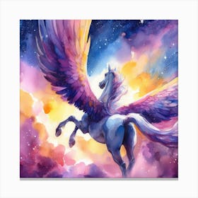 Unicorn In The Sky 1 Canvas Print