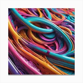 Colorful Spirals Canvas Print