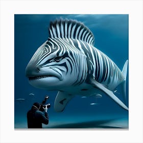 Zebra Shark Canvas Print