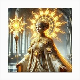 Solar Priestess Converted Canvas Print