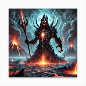 Lord Abyssion Volcanic Eruption 1 Canvas Print