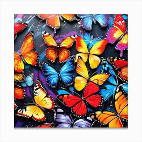 Colorful Butterflies 35 Canvas Print