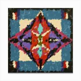 Aztec Orbital Prism Pattern Canvas Print