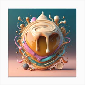 3d Art Abstract Painting Canvas Print