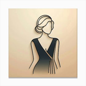 A sophisticated lady 1 Canvas Print