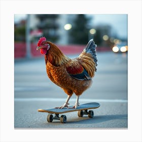 Asm Hen On A Skate Board B30a8a37 595e 45fd 9b17 30498a705bfb Lienzo