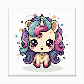 Cute Unicorn 305 Canvas Print