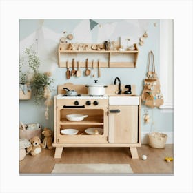 Wooden Play Kitchen (2) 2024 05 17t210732 Canvas Print