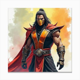 Mortal Kombat Ninja Fighter Concept Art (92) Canvas Print