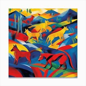 Franz Marc inspired painting 1 Canvas Print