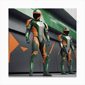 Futuristic Spacesuits Canvas Print