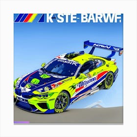 Bmw Valentino Rossi Canvas Print