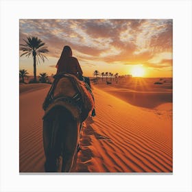 Stockcake Desert Sunset Ride 1719975188 1 Canvas Print