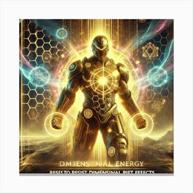 A Depiction Of Armor Imbued With Anti Rift Energy, Canvas Print