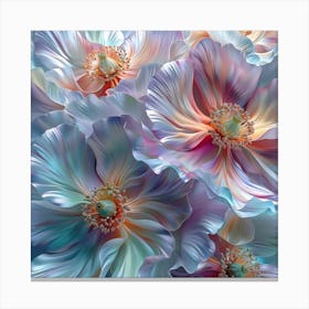 Abstract Flower Painting Canvas Print