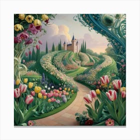 Tulip Garden 6 Canvas Print