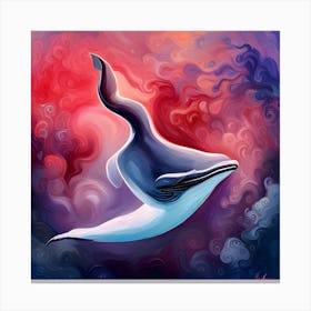 Whale In The Sky Canvas Print