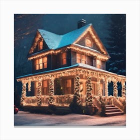 Christmas House 81 Canvas Print