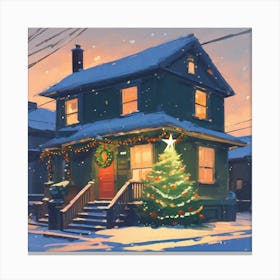 Christmas House 29 Canvas Print