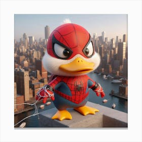 Spider - Man Duck Canvas Print