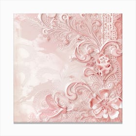 Pink Lace Canvas Print