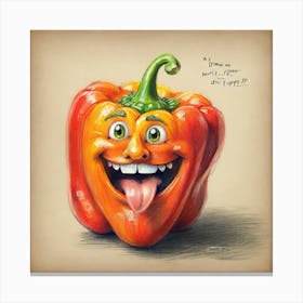 Happy Pepper 2 Canvas Print