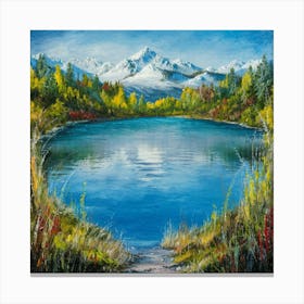 Lake In The Mountains 8 Canvas Print