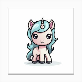 Cute Unicorn 388 Canvas Print