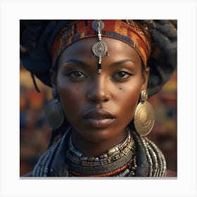 African Beauty 4 Canvas Print