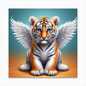 Angel Tiger Cub Canvas Print