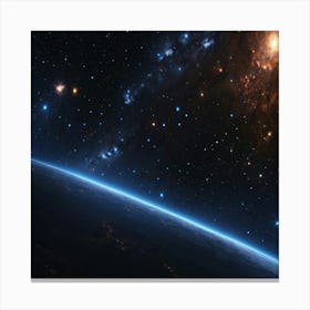 Earth In Space 1 Canvas Print