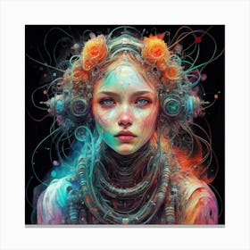 Psychedelic Girl 1 Canvas Print