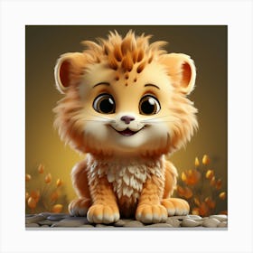Cute Lion 7 Canvas Print