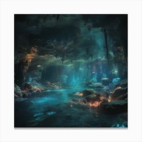 Underwater cave 1 Canvas Print