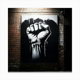 Fist graphic Canvas Print