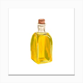 Olive Oil Bottle Canvas Print