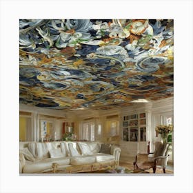 Ceiling Painting Canvas Print