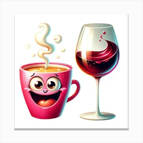 Coffee And Wine Canvas Print