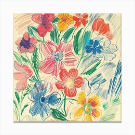 Spring Flowers Painting Matisse Style 7 Canvas Print