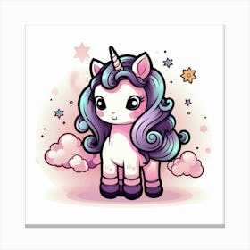 Cute Unicorn 544 Canvas Print