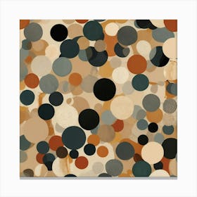 Abstract Polka Dots Canvas Print