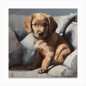 Golden Retriever Puppy Canvas Print