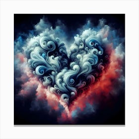 Heart Of Clouds Canvas Print