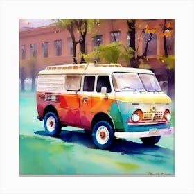 Vw Camper Van Canvas Print