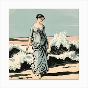 On The Beach   Canvas Print